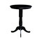 International Concepts Round 30 in Round Top Pedestal Table, 40.9 inH, Black, 30 W, 30 L, 40.9 in H, Wood, Black K46-30RT-6B-2 - alternate 3